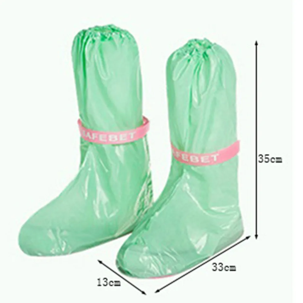Непромокаемые женские туфли средней длины из ПВХ резиновые сапоги на платформе
