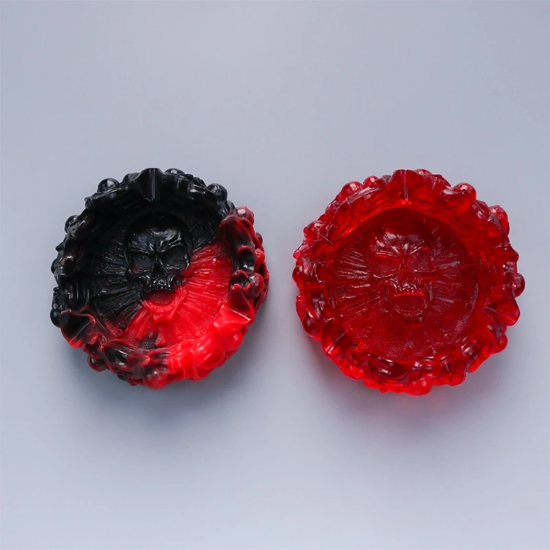 

2 Pcs Resin Silicone Molds Set,Skull Resin Casting Mold and Coffin Mold for DIY