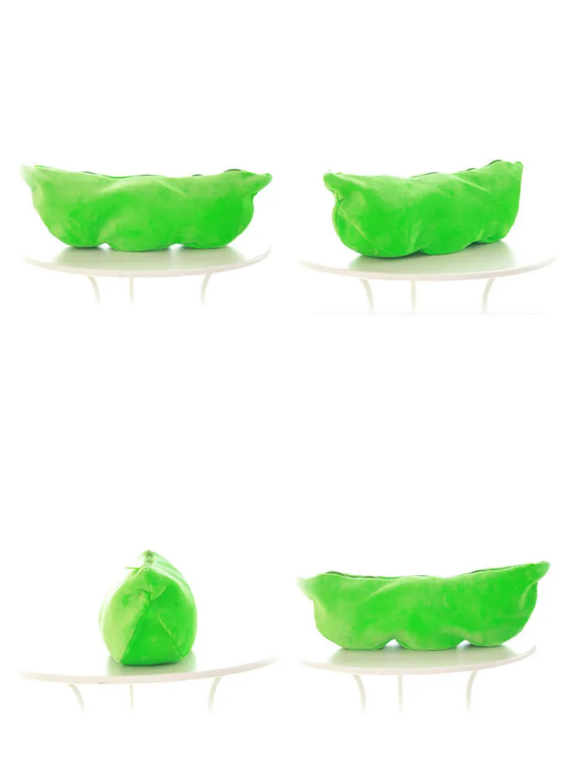 

40-90CM Cute Pea Stuffed Plant Doll Baby Plush Toy For Children Or Girlfriend Funny Stuffed & Plush Pea-shaped Pillow Toy