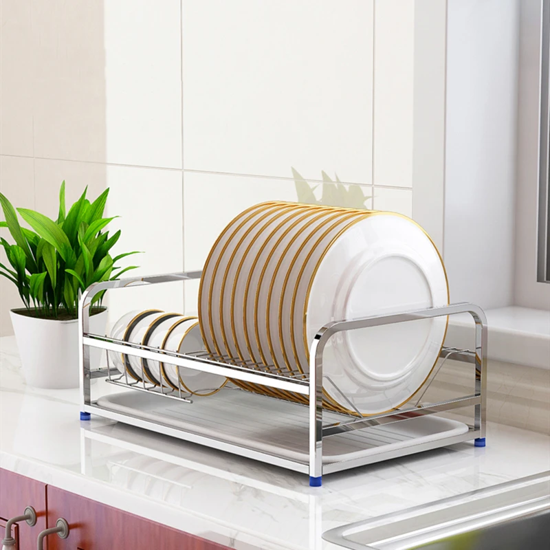 Стойка для посуды из нержавеющей стали напольные кухонные принадлежности