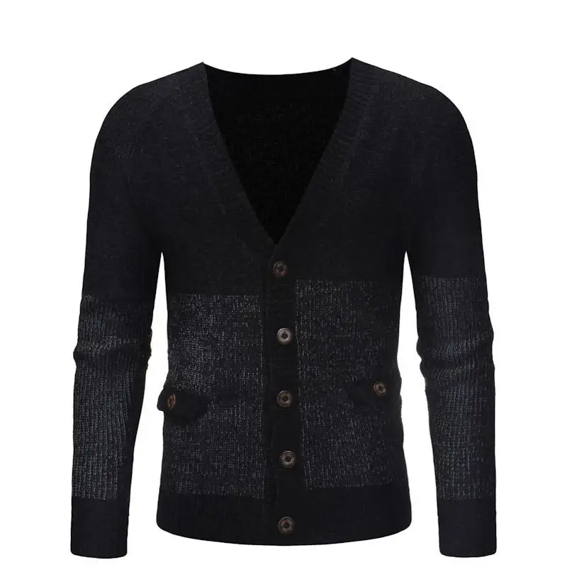 

New Brand Sweater Men V-Neck Solid Slim Fit Knitting Mens Sweaters Cardigan Male 2018 Autumn Fashion Casual Tops Hots