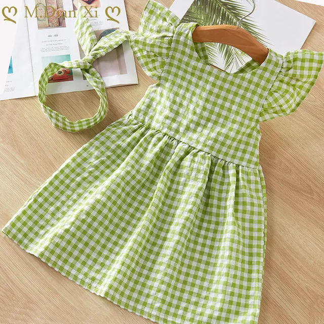 Hot 2021 New Summer Dress Toddler Kids Baby Girls Lovely Birthday Clothes Blue Striped Off-shoulder Ruffles Party Gown Dresses | Детская