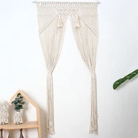 80x150cm wall hanging macrame curtain bohemian handwoven tapestry perfect door curtain macrame for bedroom wedding decoration
