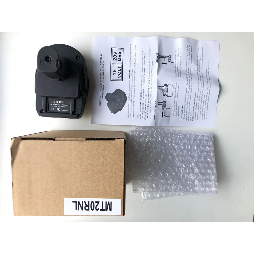 

MT20RNL Battery Convertor Adapter for RYOBI 18V Li-Ion System Cordless Tools Makita to Ryobi Battery Adaptor Power Tool Supply