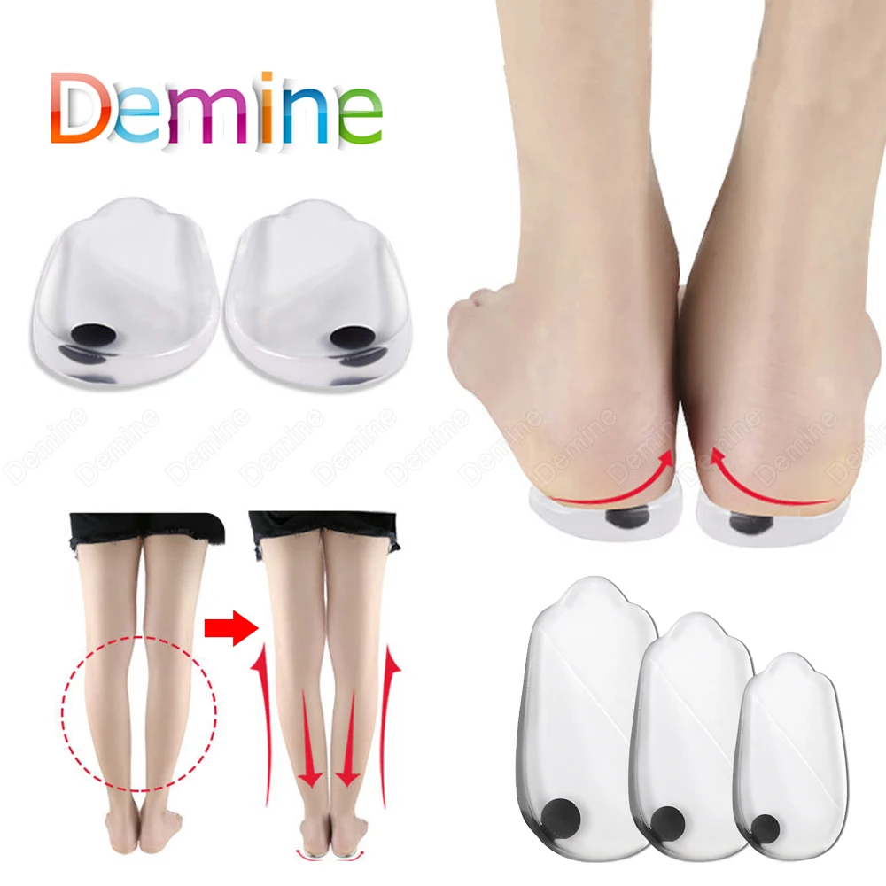 Силиконовая Магнитная терапия ортопедические стельки для O/X образную кривизну