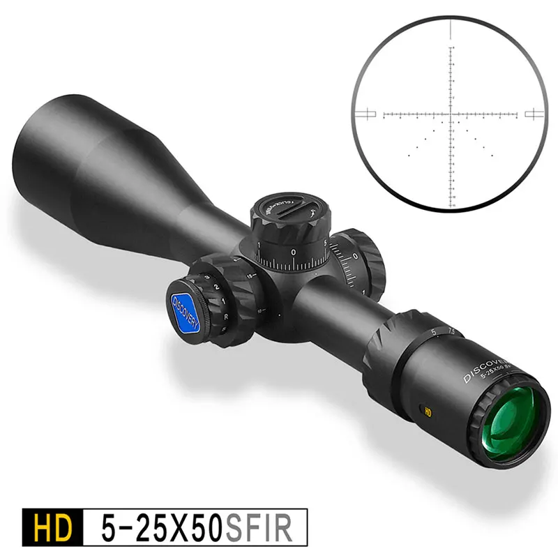 Дальнего радиуса открытия HD 5 25X50 SFIR оптические прицелы с подсветкой револьвера DLT