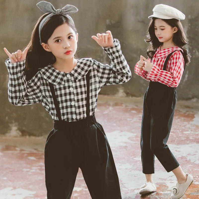 Весна 2019 г. новая модная детская одежда осенняя для девочек полосатая рубашка с