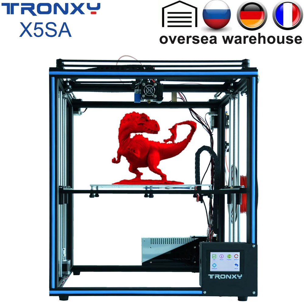 Новейший Tronxy DIY Собранный X5SA алюминиевый экструзионный 3d принтер набор для печати с сенсорным экраном и автоматическим выравниванием