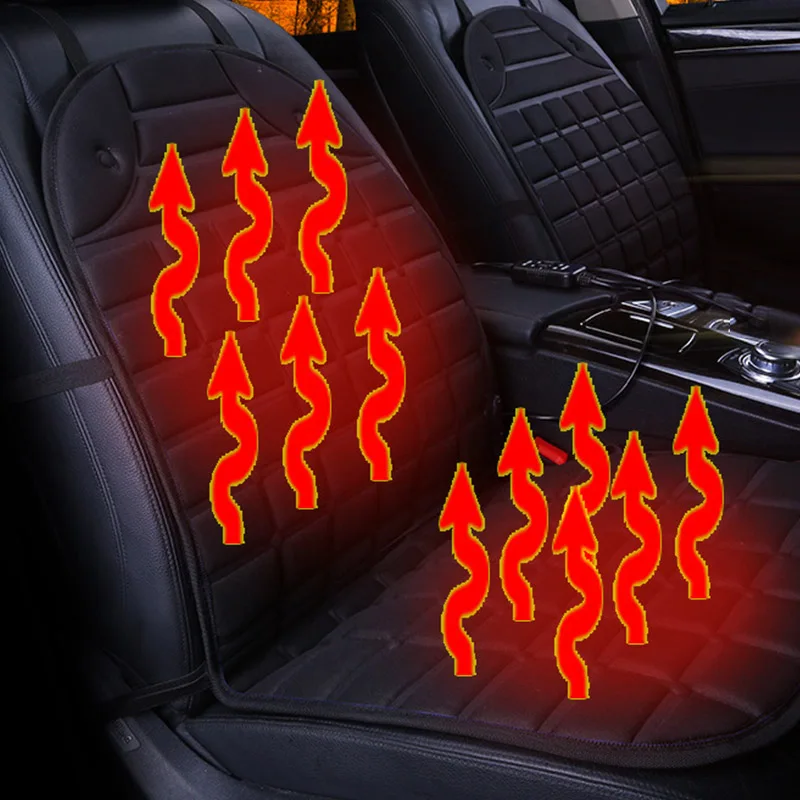 

Heated Car Seat Cushion Cover Seat Heater Warmer 12V Auto Household Cushion Winter Cardriver Heated Seat Cushions