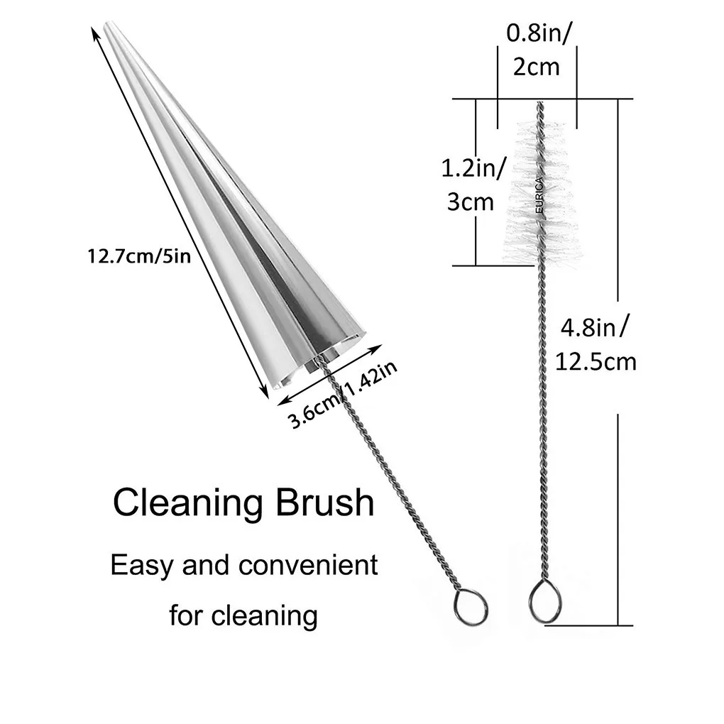 

ice Cream tools Horn shape Molds maker Stainless Steel Pastry Croissant Cones Conical Roll Horn Form Baking Cone Moulds