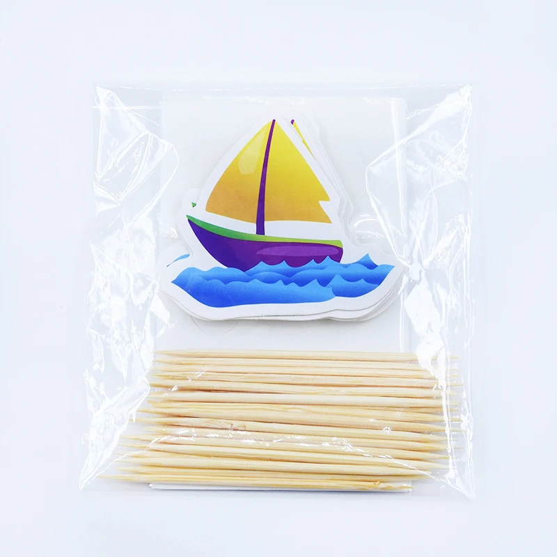 boat 24 шт./компл. Единорог вечерние кекс фигурки жениха и невесты; для счастливых День рождения Baby Shower Детская вечеринка Декор детские товары для украшения торта - Цвет: boat
