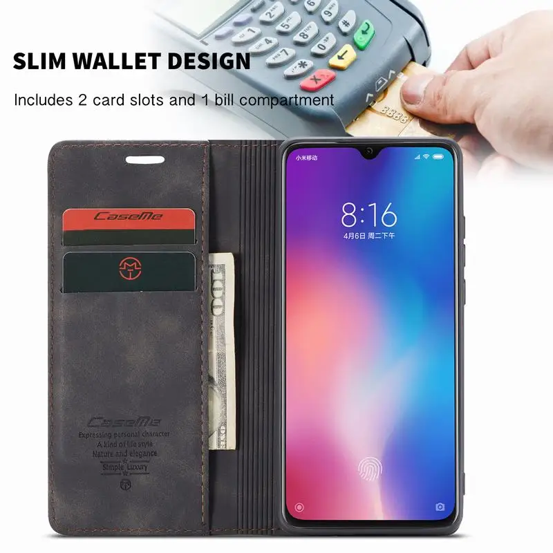 Чехол mi 9 для Xiaomi mi 9T Pro mi 9t флип Матовый кожаный бумажник держатель для карт роскошный Магнитный чехол для сотового телефона s On xaomi mi 9