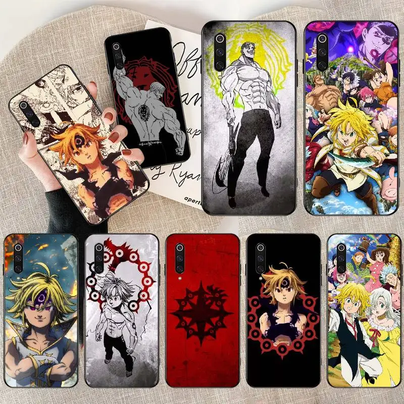 NBDRUICAI семи смертных грехов Новое поступление черный чехол для мобильного