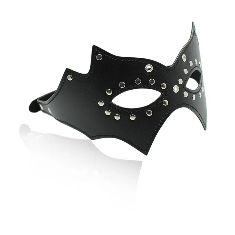 Кожаная маска для глаз инструмент флирта пара сценический черный Чехол