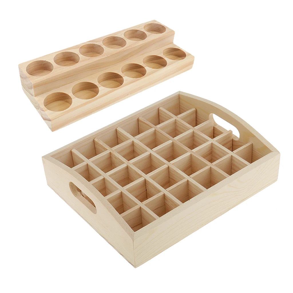2 шт. деревянная коробка для эфирных масел демонстрационный Чехол Органайзер
