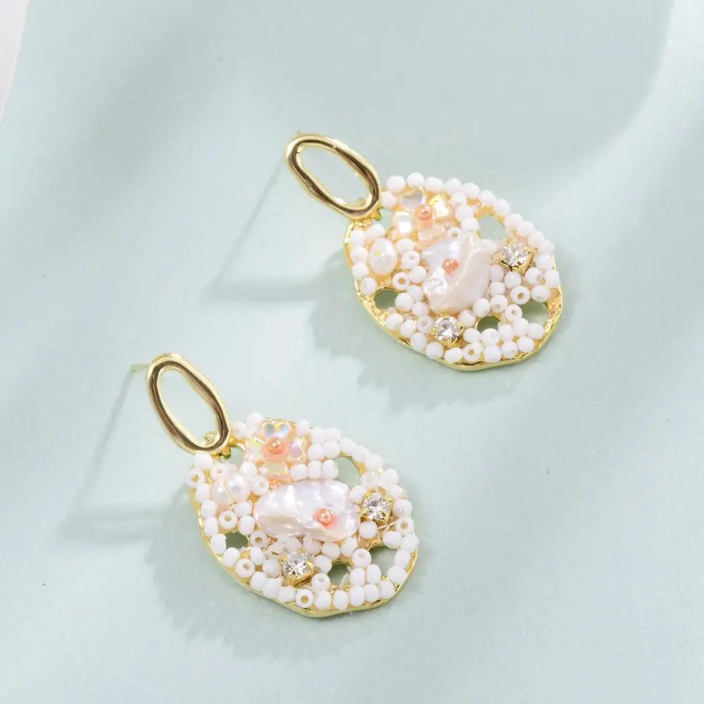 Женские Висячие серьги с барочным жемчугом нестандартные декоративные капельки