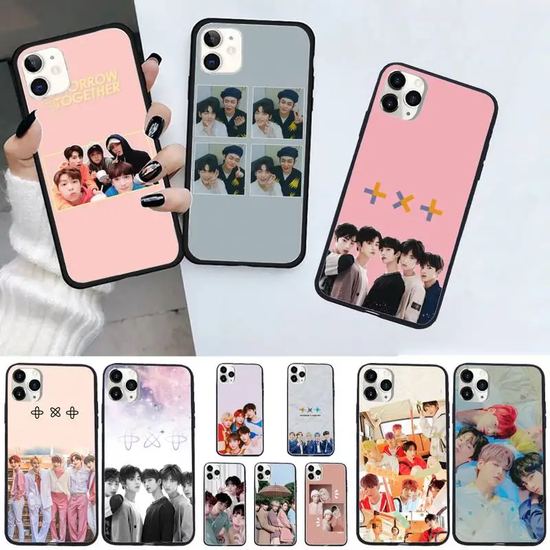 TXT kpop boys group высококачественный Роскошный чехол для телефона iPhone 11 12 pro XS MAX 8 7 6 6S Plus