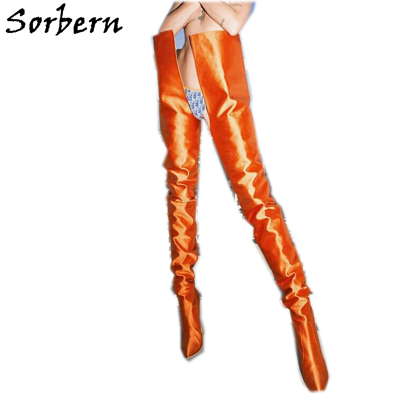 Sorbern Custom Extreme Long Boots Waist High Crotch Thigh High Boots Over The Knee High Heel Stilettos Pointed Toe Shoes