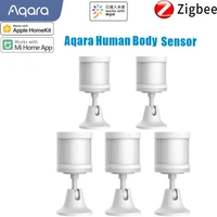 1 6 pcs aqara human body sensor via android ios smart body movement motion sensor zigbee connection for xiaomi mi home app