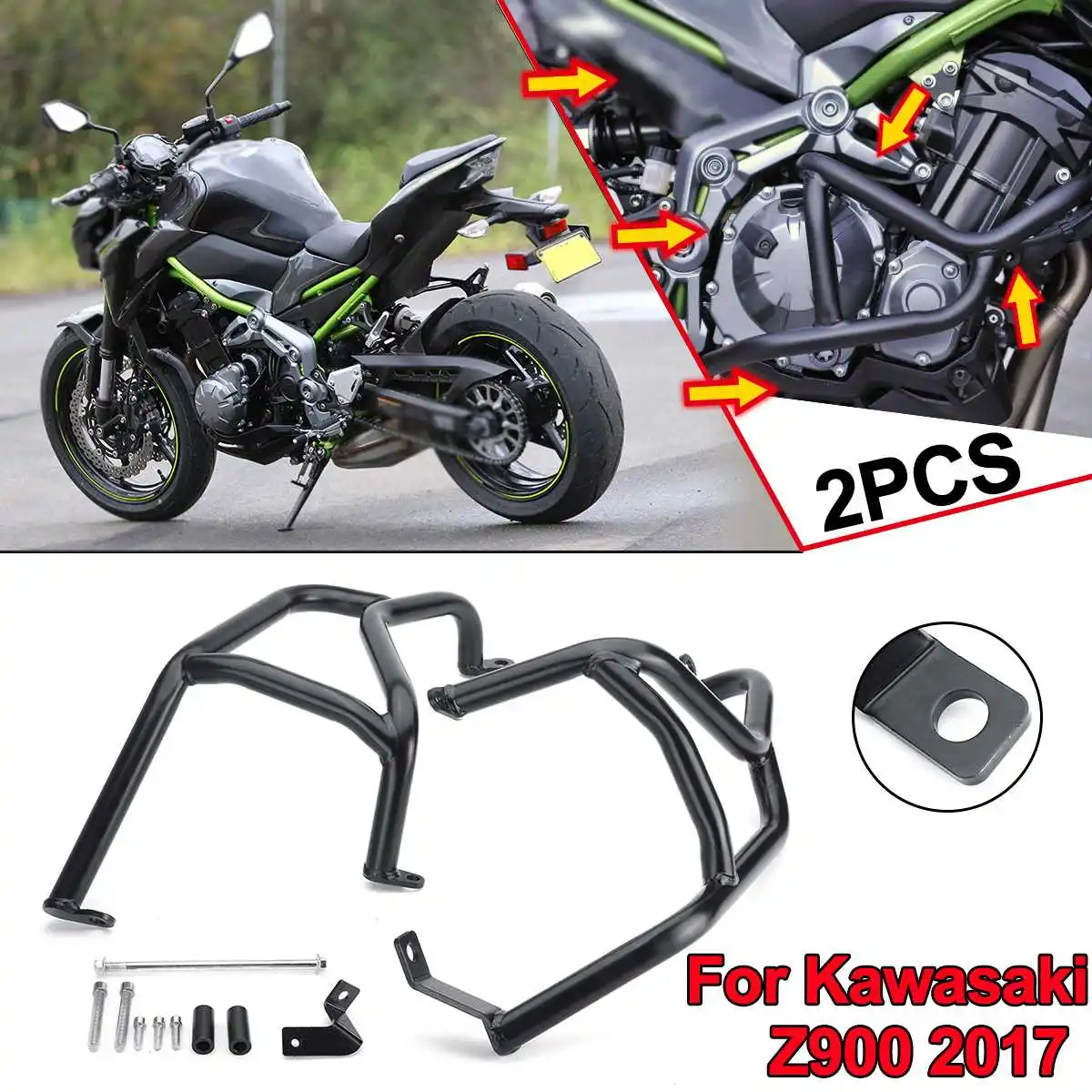 Защитный защитный для Kawasaki Z900 мотоцикл двигатель защитная защита Крушение Бар Z900 протектор бампер