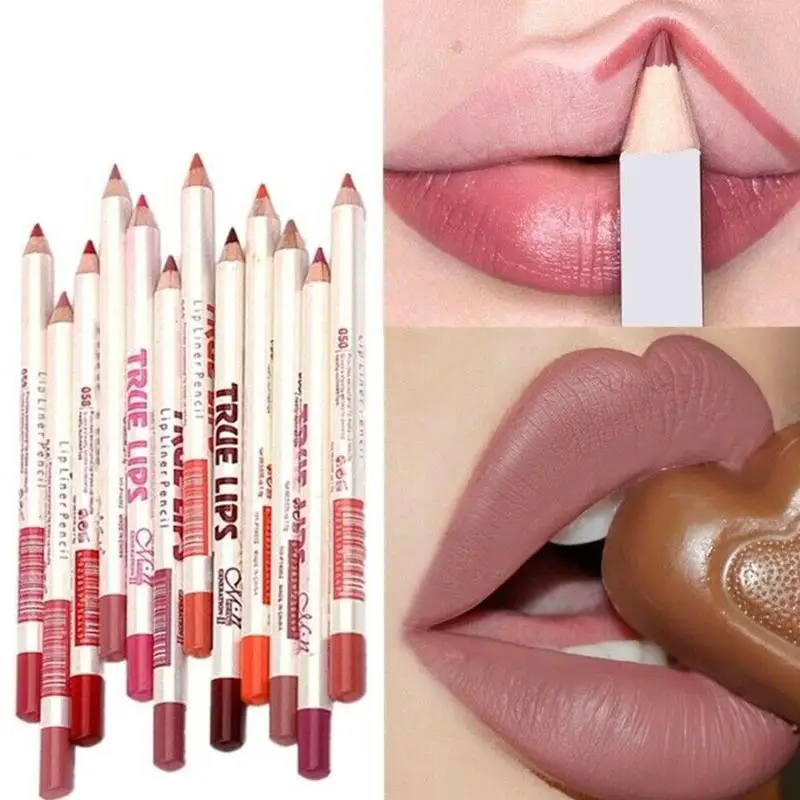 

6pcs/set Lipliner Pencil Nude Matte Lipsticks Pen Waterproof Long-lasting Sexy Velvet Lip Stick Lip Cosmetic Makeup Beauty Tool