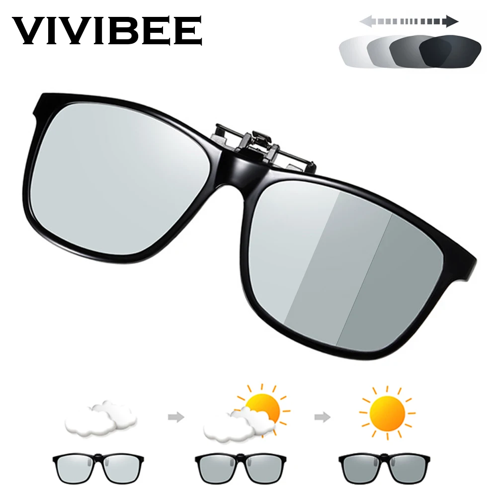 Lunettes de soleil polarisées à Clip, pilote de pêche, lunettes de soleil photochromiques UV400 pour femmes, lunettes de soleil de conduite, changement de couleur, Vision nocturne