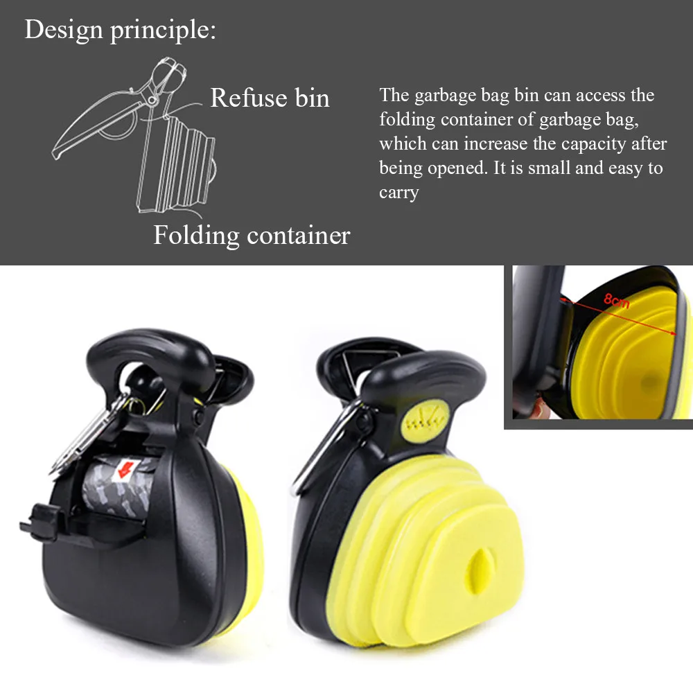 Высокое качество собака Pet Путешествия складной Pooper Scooper с 1 рулоном разлагаемые