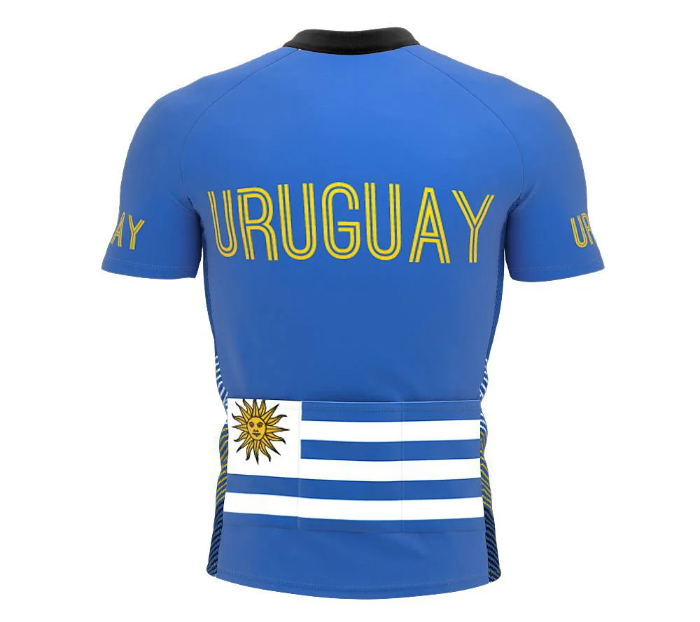 

2021 new uruguay men's full zipper bicycle short-sleeved cycling jersey