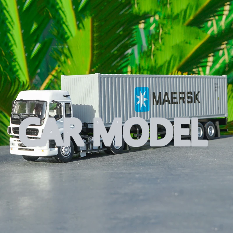 Масштаб 1:50 игрушечные автомобили из сплава прицеп Isuzu контейнерный грузовик