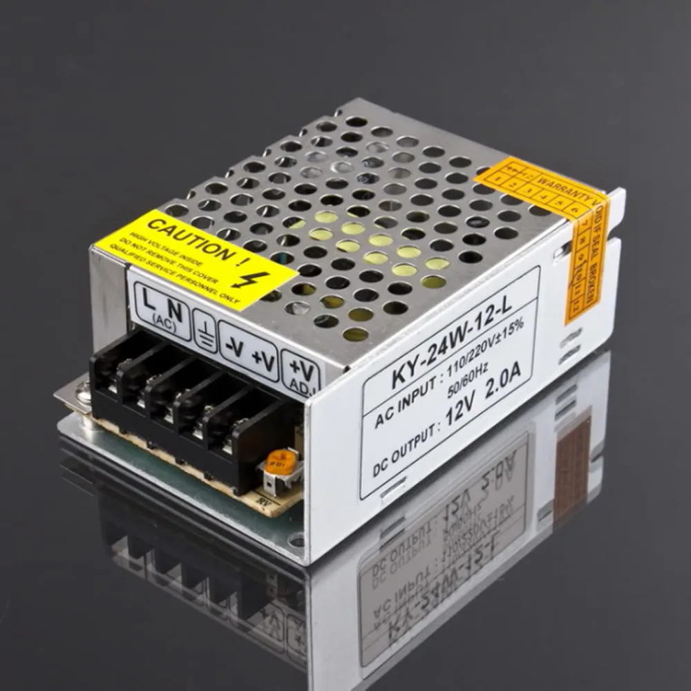 Драйвер 4 светодиодные ленты DC 12V 2A 24W импульсный источник питания дисплей переменного тока