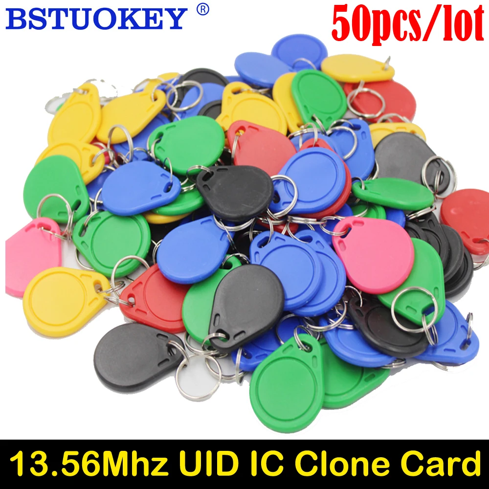 5pcs Waterproof 13.56MHz UID Keyfob Tag RFID Access Control Clone Key Card Token Writable IC Card Clone Changeable Keyfob