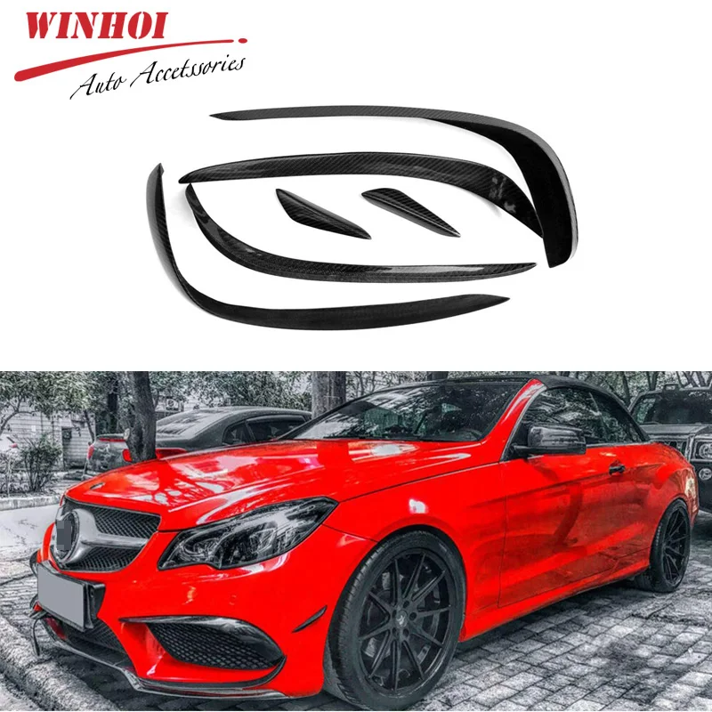 Углеродное волокно передний нож для губ автомобильный сплиттер Mercedes Benz CLS 2014 2018