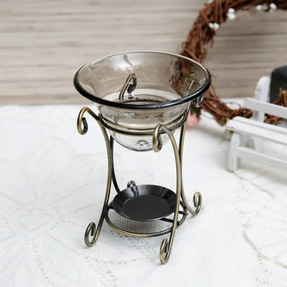 6 видов в форме оленя винтажная железная Арома печь горелка стойка + стеклянный