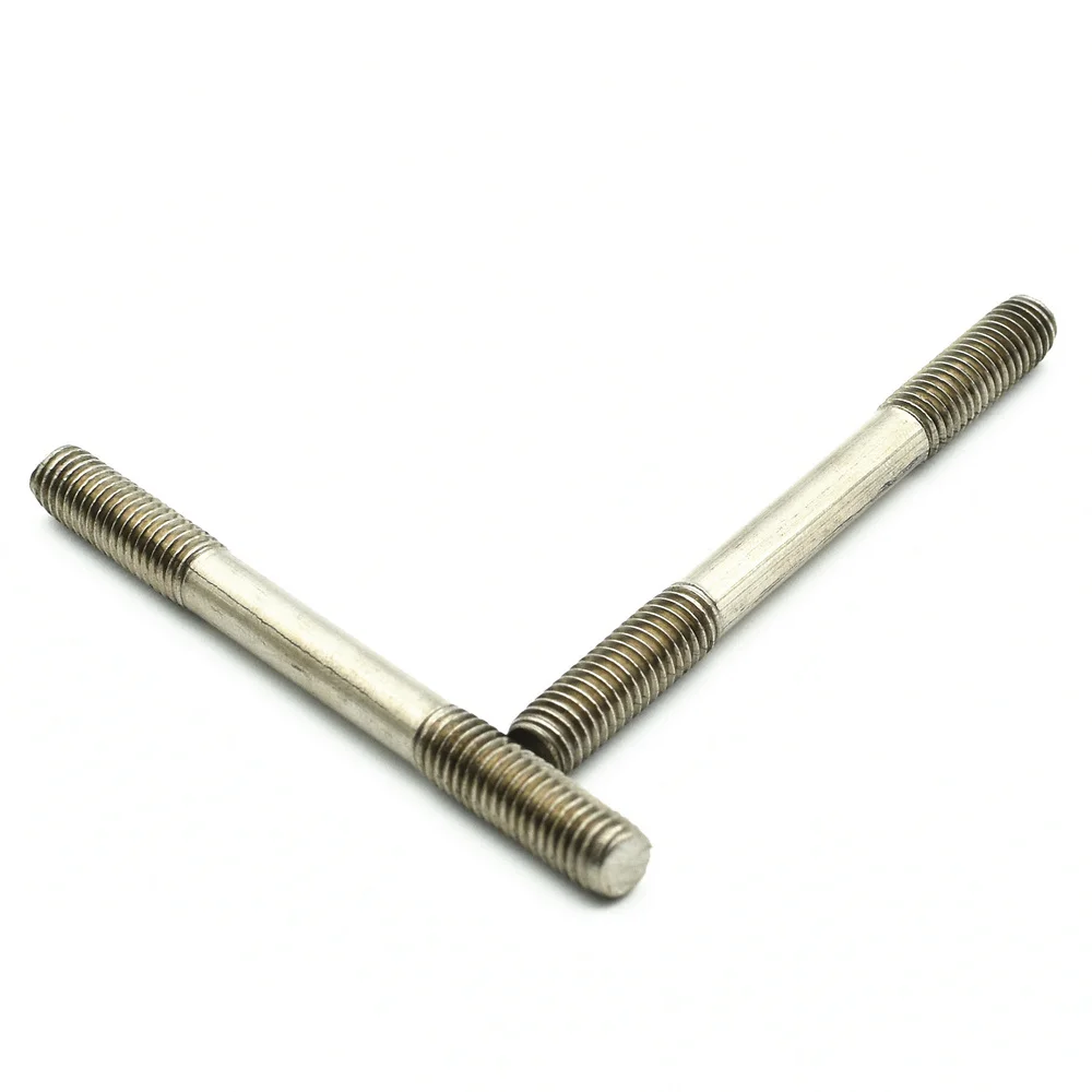 Болт из титана M6 x30 35 40 45 50 55 120 мм Ti Bolts Double Head оригинального цвета, не полированный, с винтом класса 2.