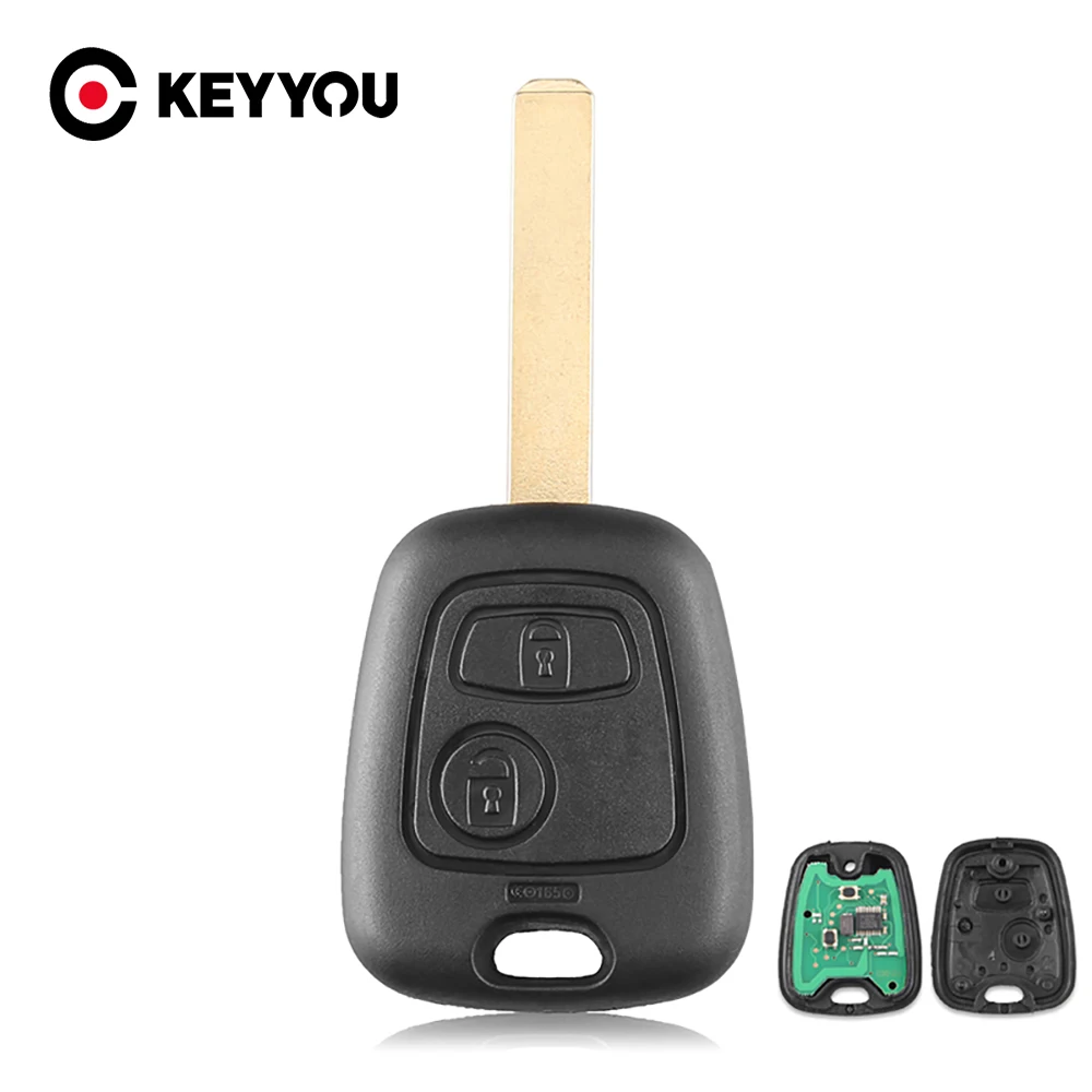 Фото Автомобильный ключ KEYYOU 2 кнопки 433 МГц пульт дистанционного управления без ключа