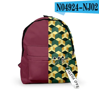 

Anime Canvas Bag Demon Slayer: Kimetsu no Yaiba Backpack Kamado Tanjirou School Bags Nezuko Notebook Bag Cosplay Multifunctional