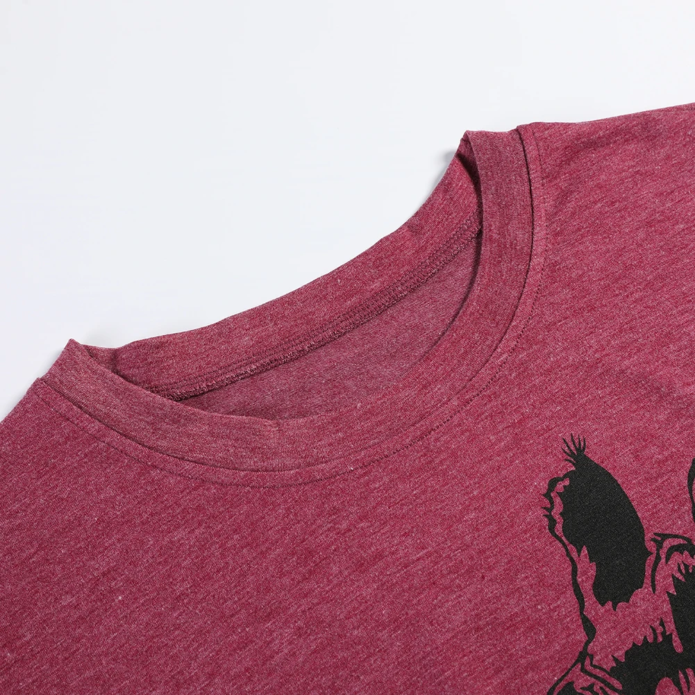 Fadzeco новинка принт жирафа одноцветная футболка повседневная персональный модный