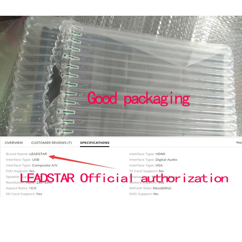 Корейский портативный мини Телевизор LEADSTAR 12 дюймов Atsc T поддерживает ATSC/H265/Hevc Dolby