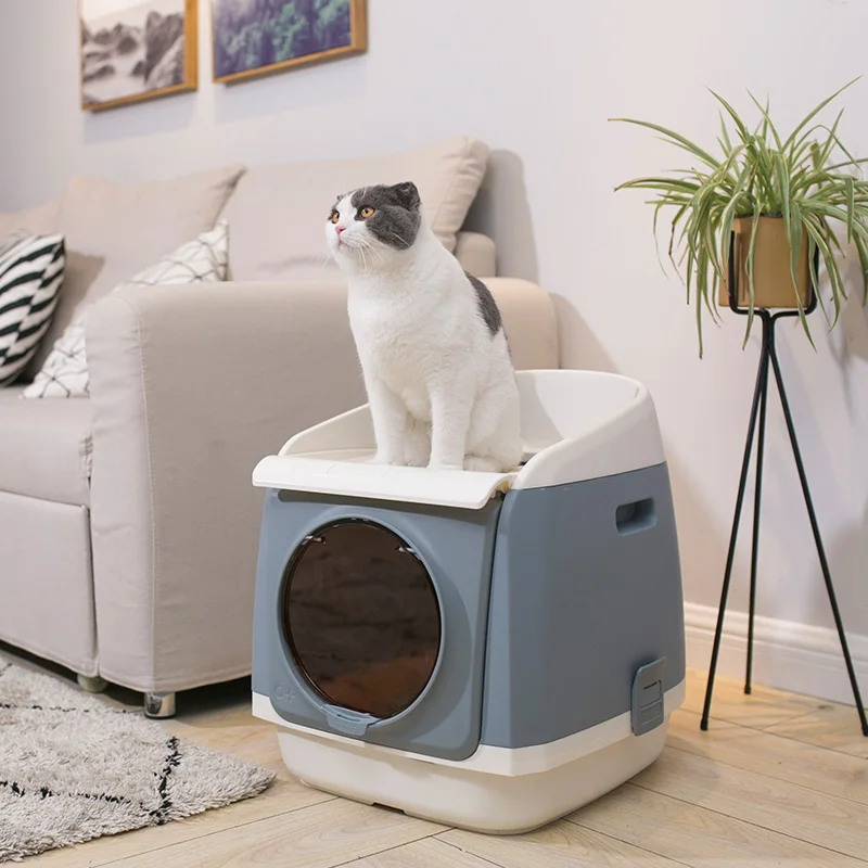 Полностью закрытый ящик для кошачьего наполнителя комнатный туалет дрессировки