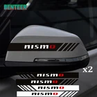 2 шт. nismo Автомобильная наклейка на зеркало заднего вида для Nissan JUKE QASHQAI J10 J11 Tiida Солнечный марта LIVINA TEANA X-TRAI
