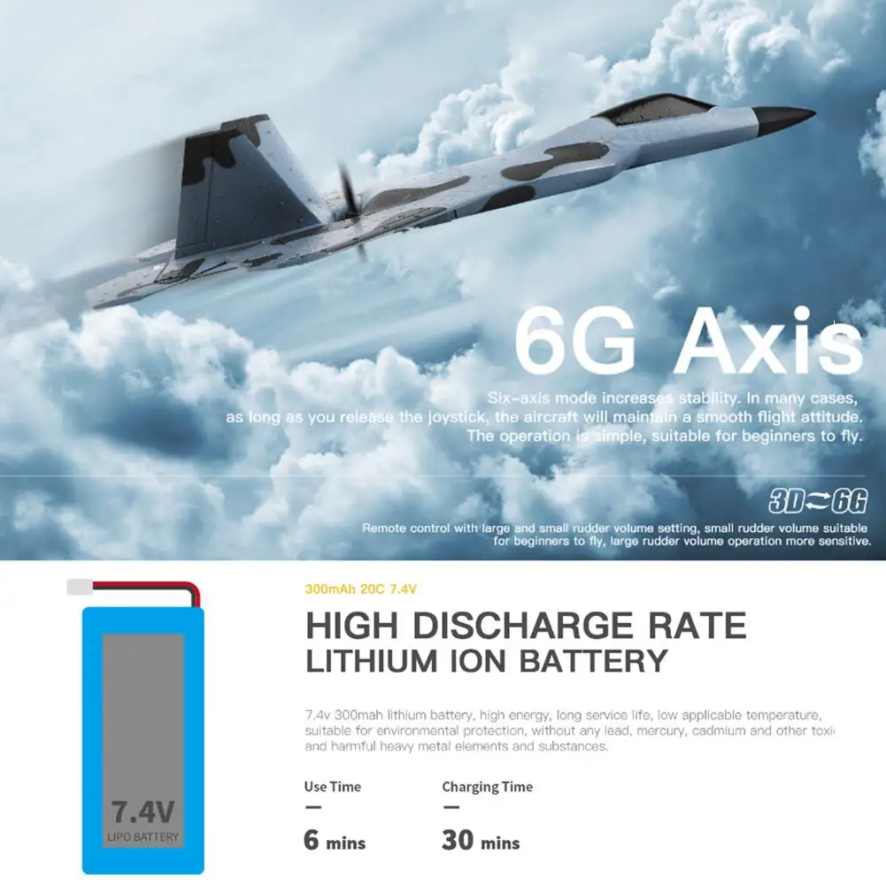 

Remote Control Aircraft Model 3 And 6 Axis RC Airplane Former Easy To Fly For Beginners Remote Control Aircraft Model economical