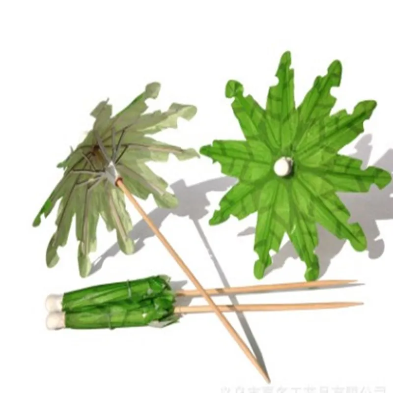 10 шт. тропическая Кокосовая пальма бумажный зонт Коктейльные фруктовые