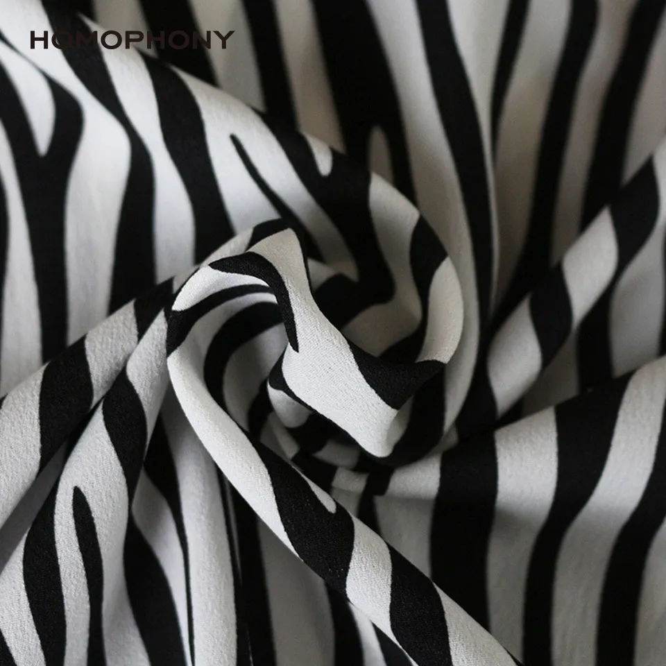 

Homophony Blouse Women 2020 Fashion Zebra Pattern Notched Blusas Plus Size Blouse Shirt Long Sleeve Blusas Elegantes Vintage