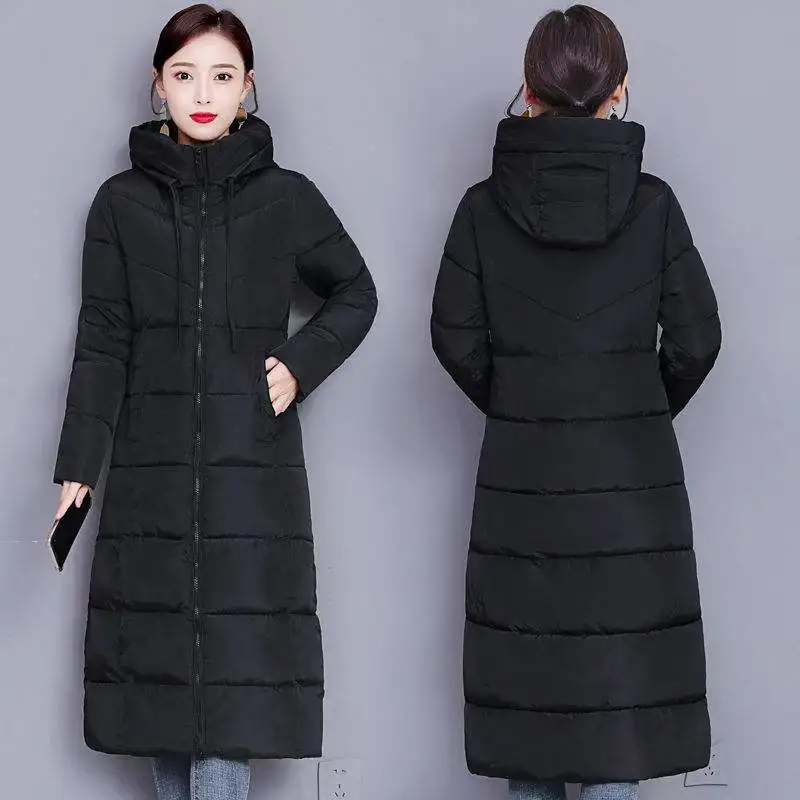 

Sent within 12hs Winter Jacket Women Lengthen Down Jackets Warm Hooded Parkas Large size 5xl Female's Thick Quilted Cotton Coats