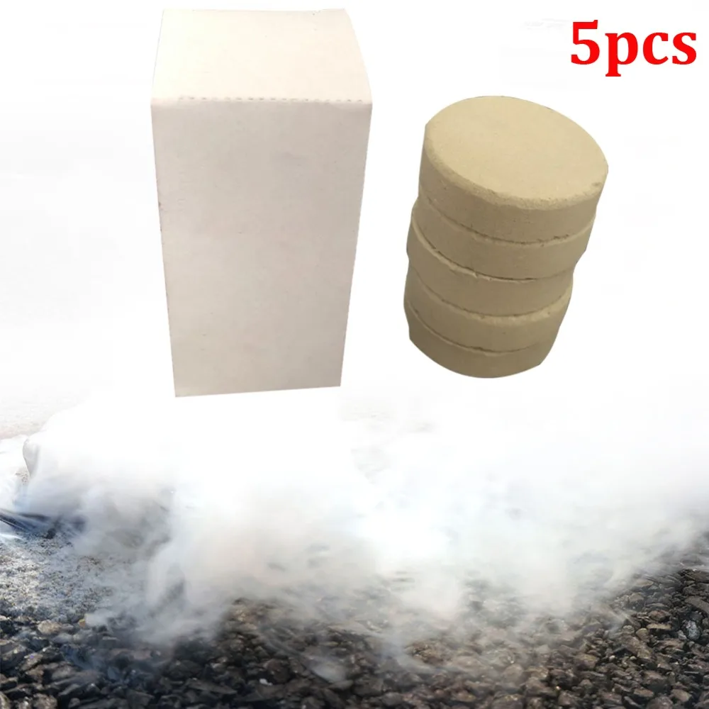 5pcs White Красочный дым таблетки дым торт дым эффект бомба дым бомба фотография помощь игрушка Хэллоуин божественный подарок дымовая шашка цветная - Цвет: 5pcs White