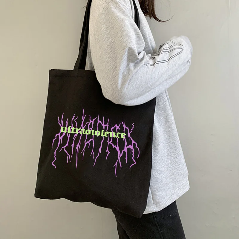 

Korea Ulzzang sweet new punk fun casual summer female large capacity canvas Harajuku ins Vintage fashion cute shoulder bags