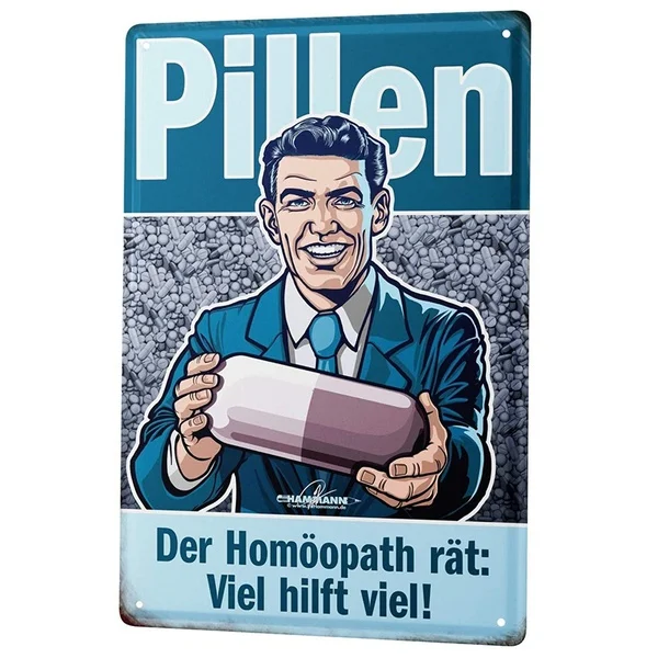

Happy Kitchen PIT Hamann Hoopathic Pills Medicine Tin Sign