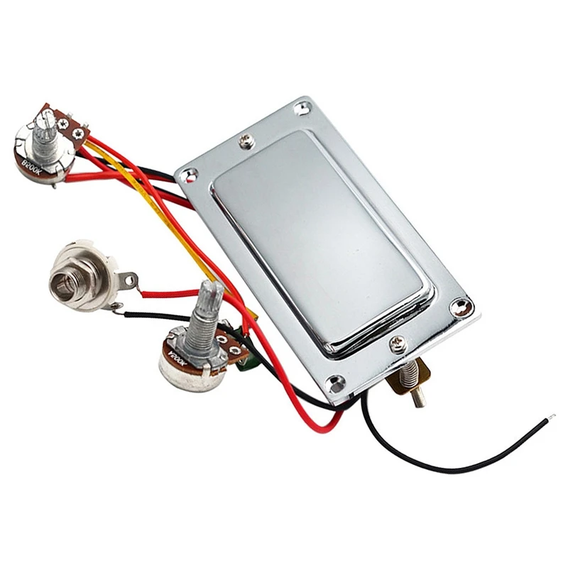 elektrische gitarre prewired doppel coil humbucker gitarre pickup harness kit mit 500k potentiometer volume tone töpfe free global shipping