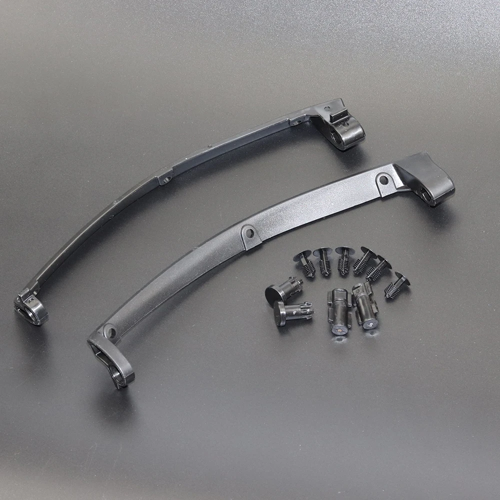 Chrome-Black Upper Fairing Side Wing Windshield Air Deflector For Harley Touring Electra Street Tri Glide FLHR FLHT FLHX 2014-17 |