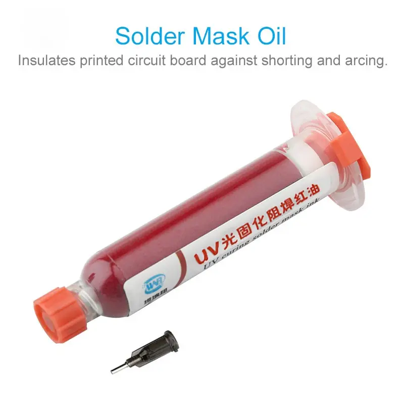 10 мл красный UV светильник отверждения BGA PCB маски припоя масло чернила Краски